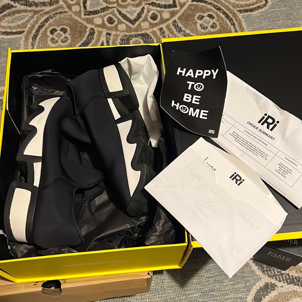 Iri Neoprene sneaker Black